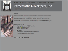 Tablet Screenshot of brownstonedevelopers.com